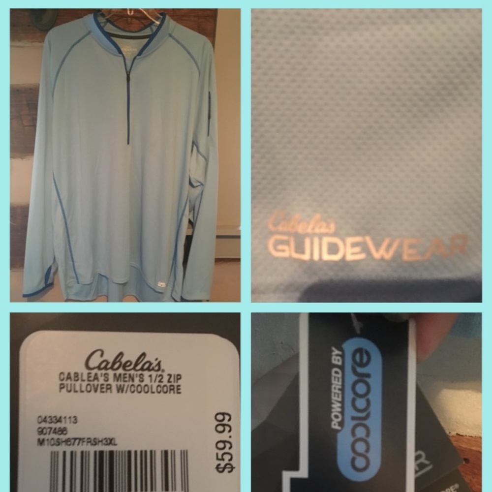 Guidewear/Cabelas 1/4 zip pullover w/Coolcore  3XL